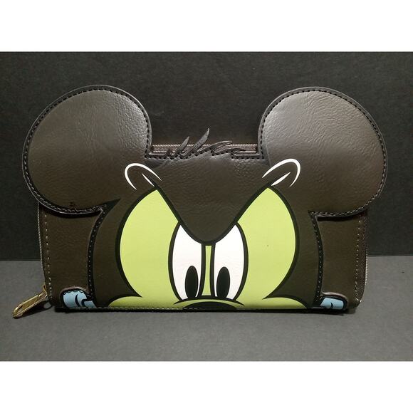 Loungefly Disney Mickey Mouse Frankenstein Cosplay Wallet Glow in the Dark - Picture 5 of 16